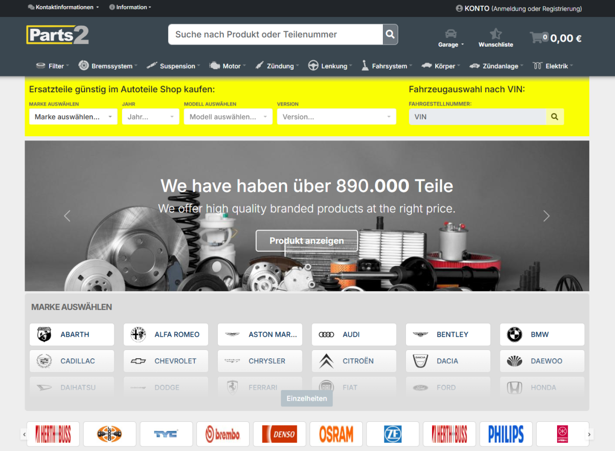 sklep z katalogiem TecDoc