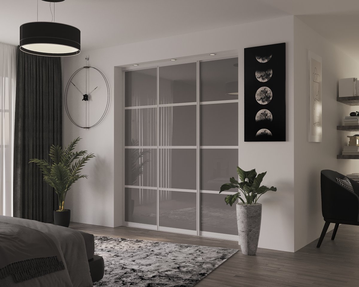 Wizualizacja zabudowy drzwi przesuwnych