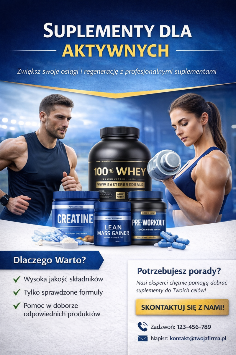 Tekst sprzedażowy – branża sportowa i suplementacyjna