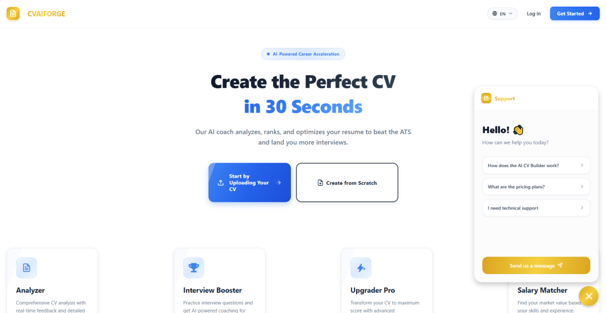  Cvaiforge – analiza CV i narzędzia do planowania kariery oparte na sztucznej inteligencji