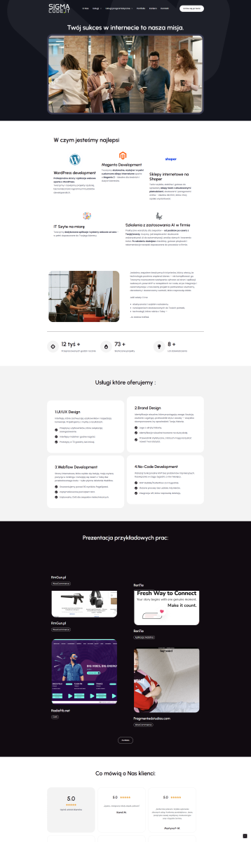 SigmaCode.it — strona firmowa + portfolio