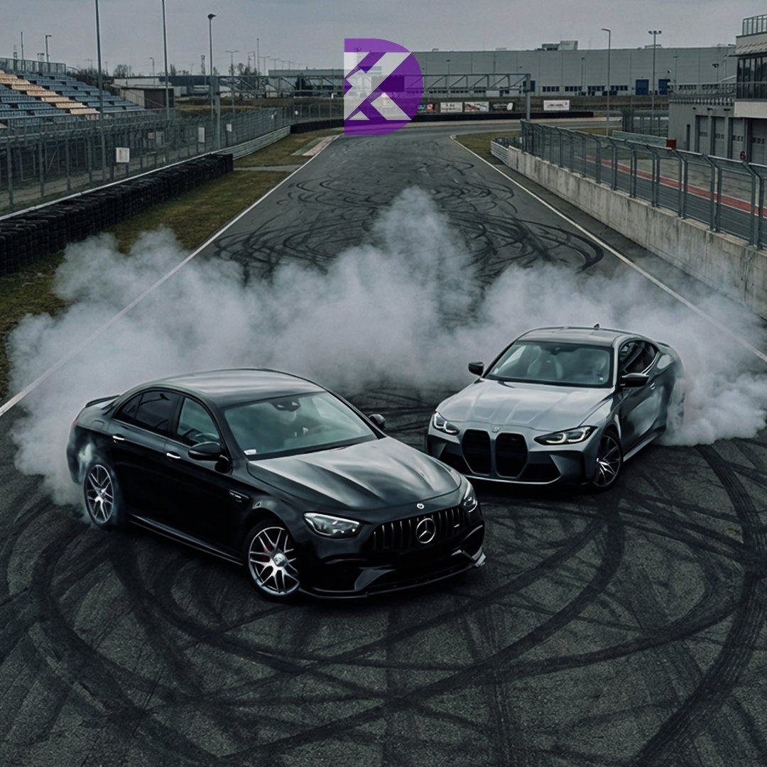 BMW M4, Mercedes AMG Trackday