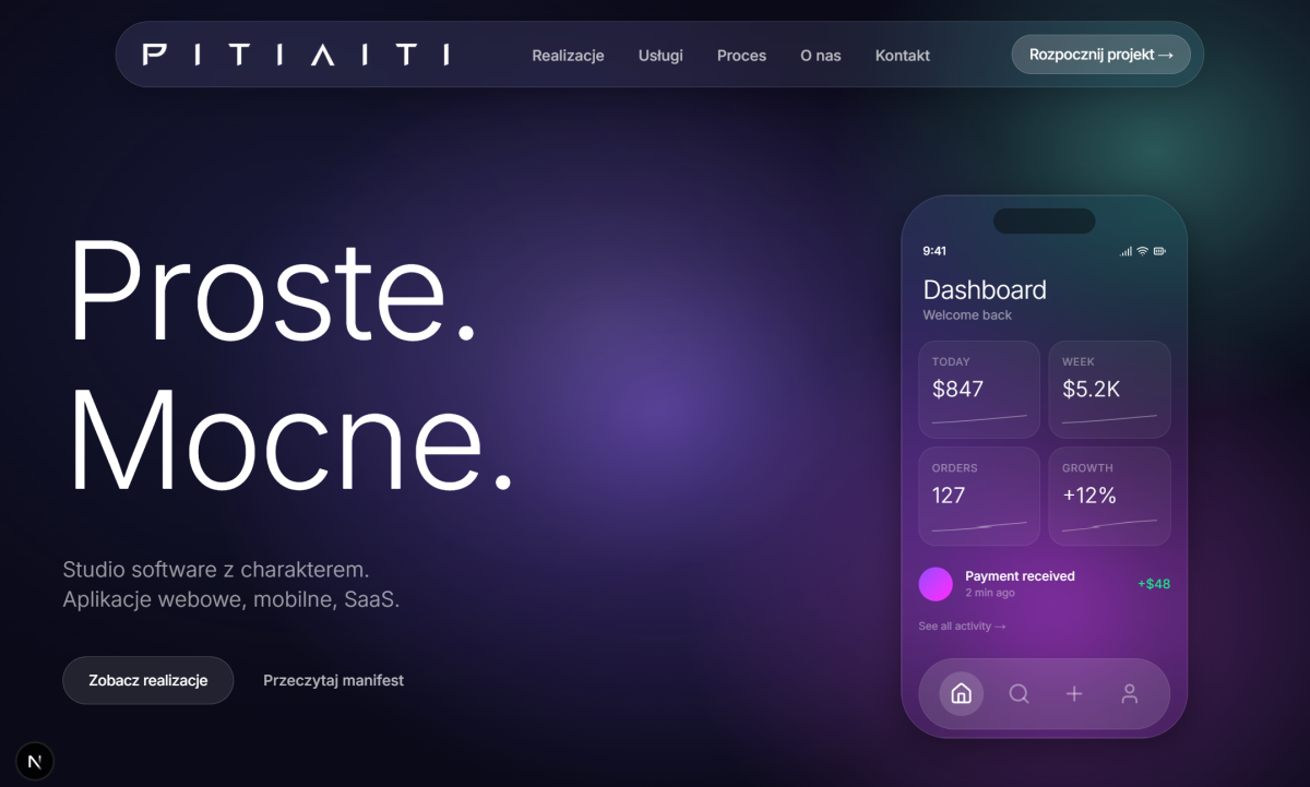 PITIAITI — landing page studia software