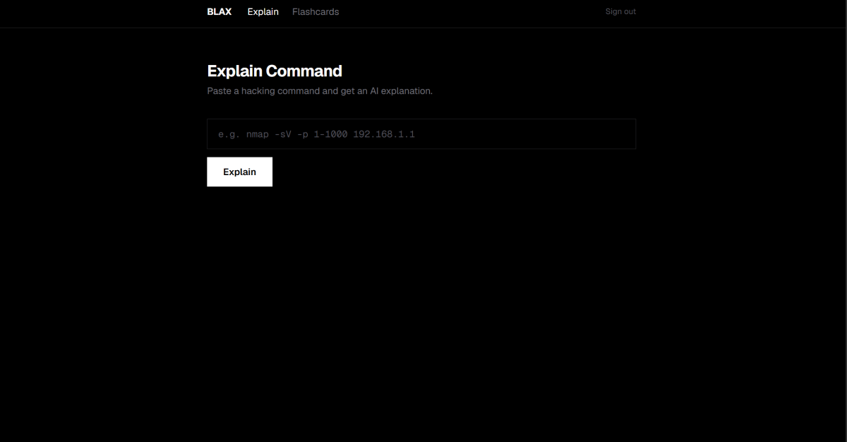 BLAX — aplikacja webowa do nauki ethical hackingu
